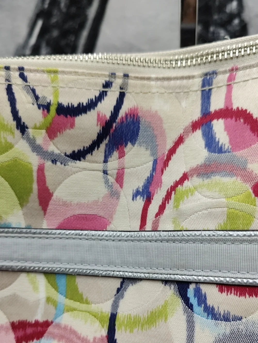 Coach Poppy Ikat Signature C Tote